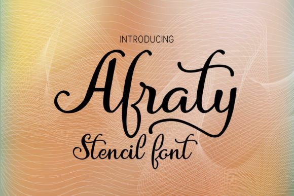 Afraty Stencil: A Fresh Take on Modern Script Typography