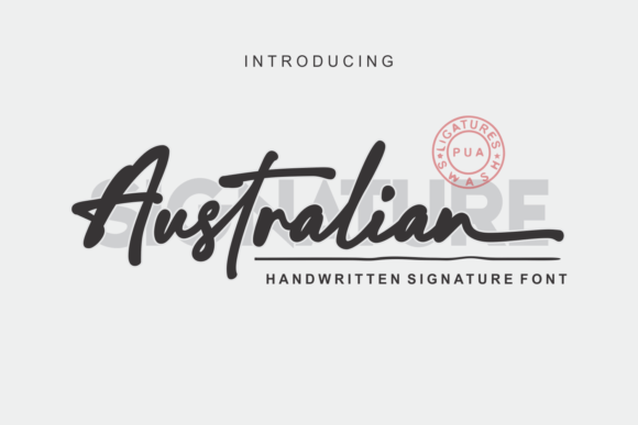 Australian Signature: A Handwritten Font for Authentic Design