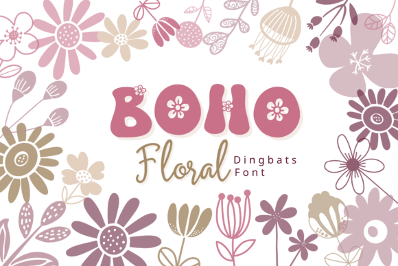 Boho Floral: A Whimsical Typeface for Modern Designers