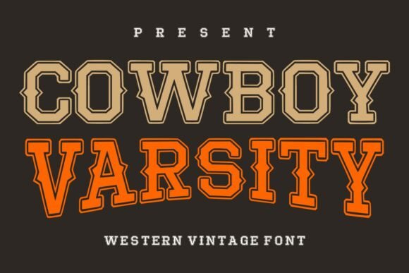 Cowboy Varsity: Bold Western Character for Modern Design