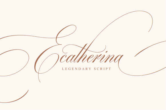 Ecatherina: A Graceful Script for Timeless Designs
