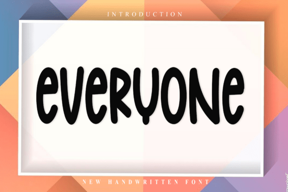 Everyone: A Font with Signature Style