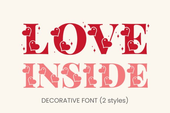 Love Inside: A Playful Decorative Font for Creative Hearts
