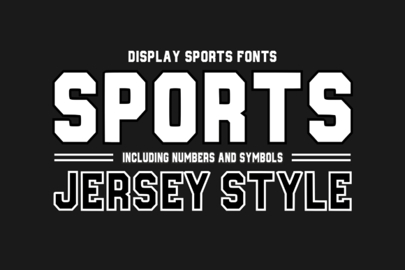 Sportsjerseystyle Regular: The Bold Typeface for Athletic Branding