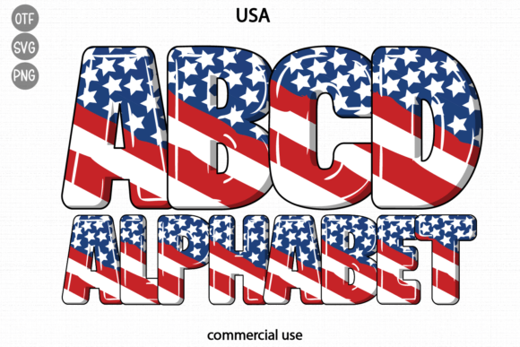 USA: A Fun Duo Font for Patriotic Projects