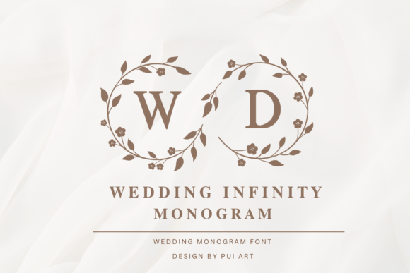 Wedding Infinity Monogram: The Elegant Font for Timeless Designs